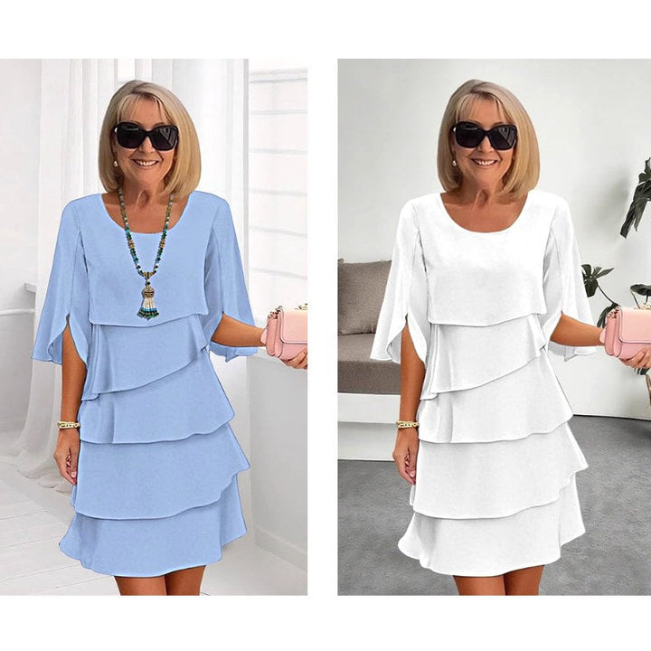 Madison | Women's Chic Puff Sleeve Layered Dress - image 15