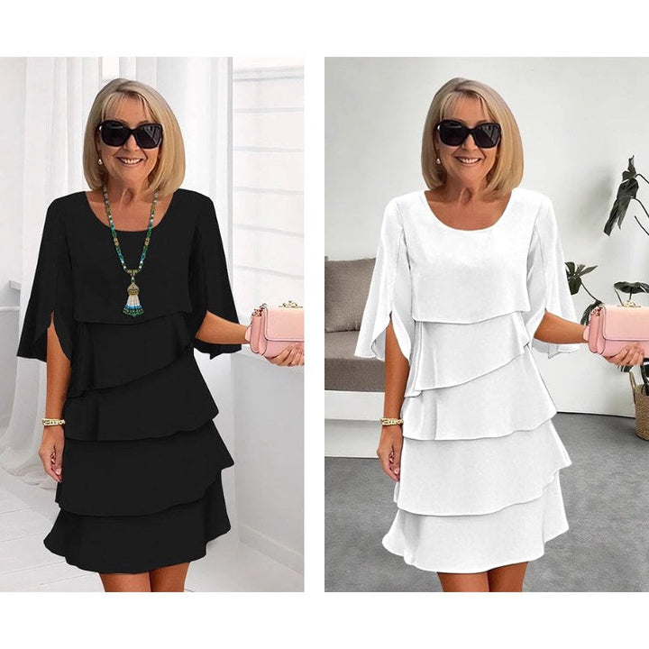 Madison | Women's Chic Puff Sleeve Layered Dress - image 19