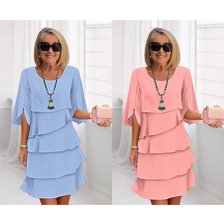 Madison | Women's Chic Puff Sleeve Layered Dress - image 20