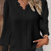 Madison | Women's Chiffon Blouse with Lace Accents