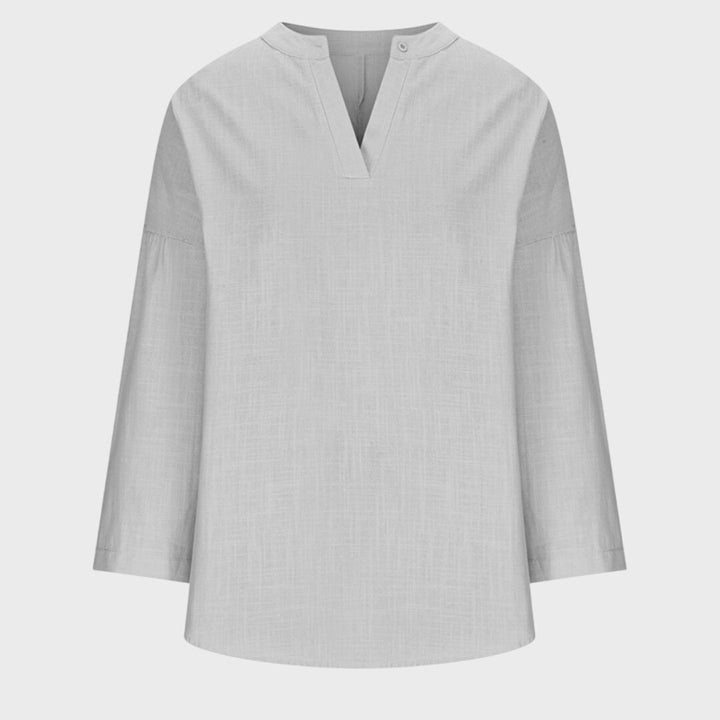 Madison | Women's Flowy Linen Beach Shirt - image 7