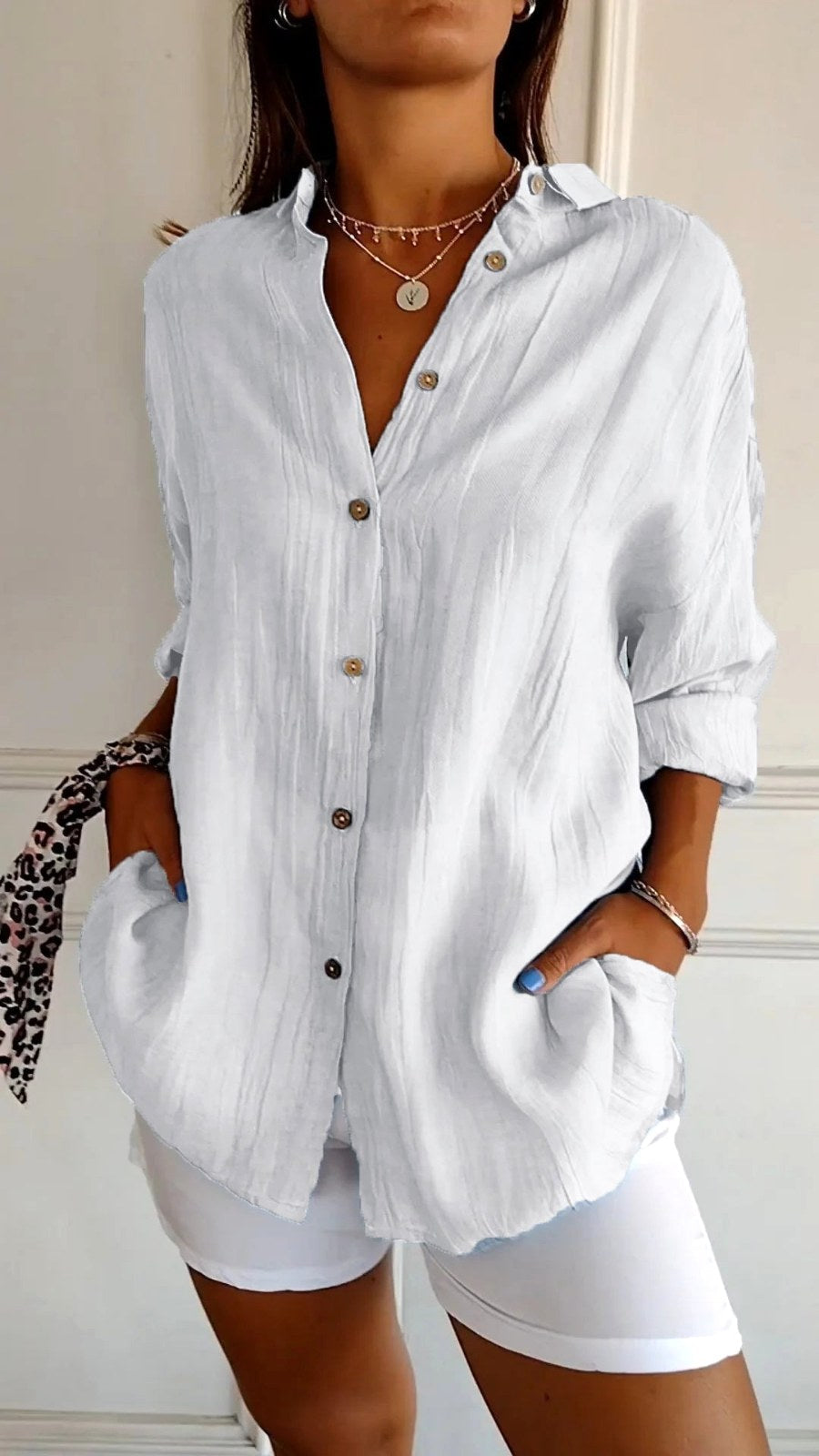 Madison | Women's Linen Button-Down Shirt - image 12