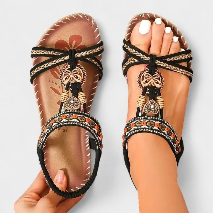 Madison | Women's Orthopedic Sandals - Light Black