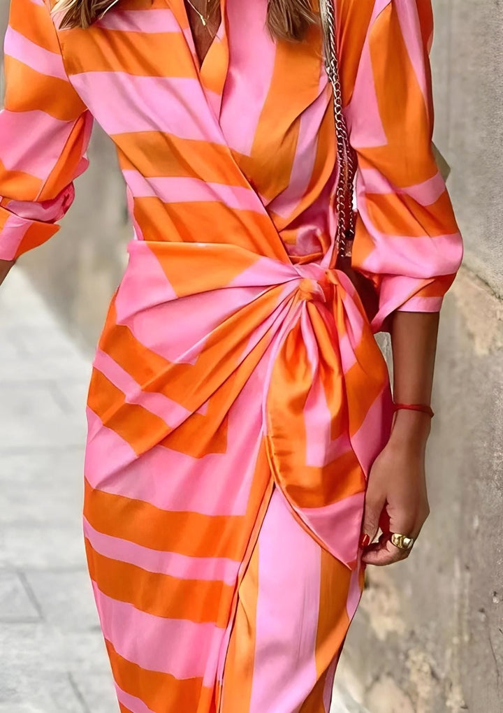 Madison | Women's Printed Waist-Cinching Shirt Dress - image 6
