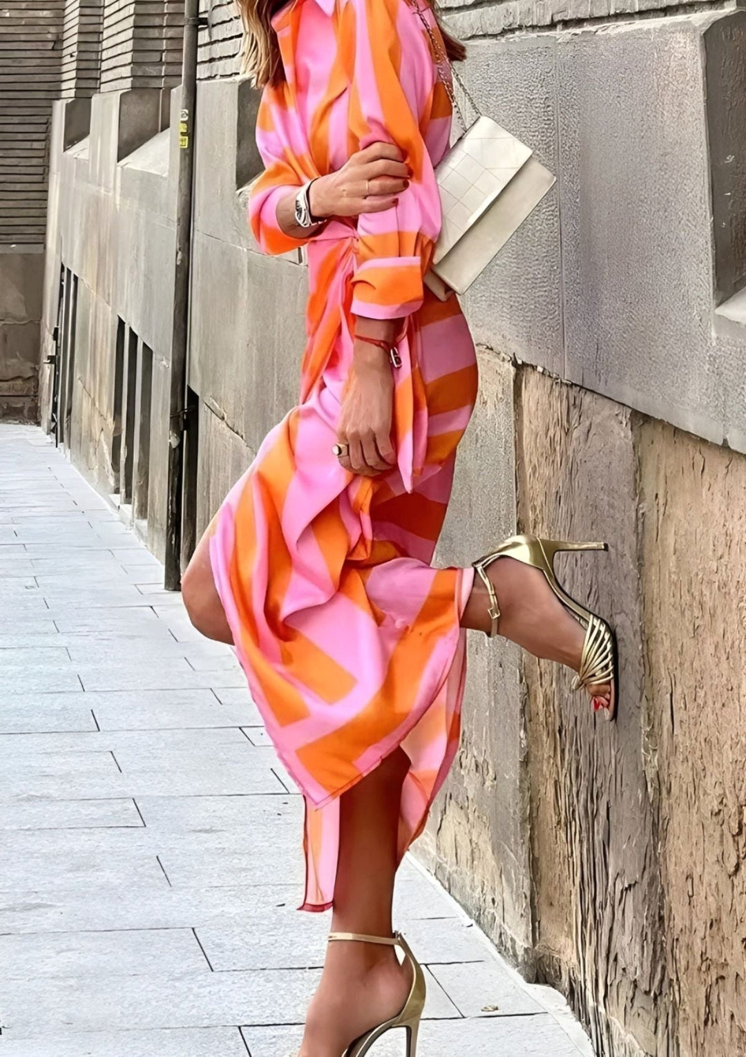 Madison | Women's Printed Waist-Cinching Shirt Dress - image 7