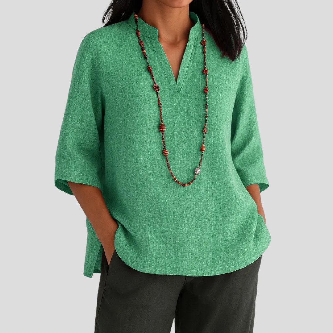 Madison | Women's Relaxed Lightweight Blouse - Green