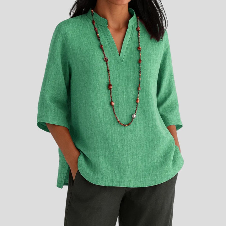 Madison | Women's Relaxed Lightweight Blouse - Green