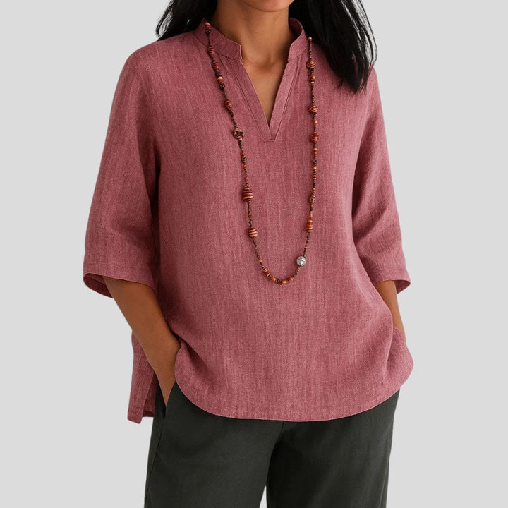 Madison | Women's Relaxed Lightweight Blouse - Red