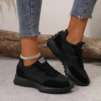 Madison | Women's Slip-Resistant Sneakers with Breathable Design - Black