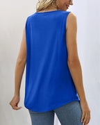 Madison | Women's Square Neck Pleated Tank Top - image 7