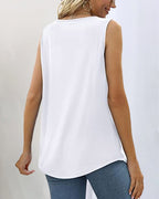 Madison | Women's Square Neck Pleated Tank Top - image 8