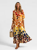 Maisie | Women's Printed Shirt Dress, Relaxed-Fit Everyday Dress | Animated Apparel | Multi
