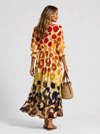 Maisie | Women's Printed Shirt Dress, Relaxed-Fit Everyday Dress | Animated Apparel | Floral