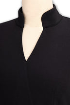 Maja | Women's Midi Dress with Belted Waist and Long Sleeves, Soft Knit Midi Dress | Animated Apparel