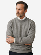 Malcolm | Men's Cashmere Pullover Jumper, Lightweight Knit Jumper | Animated Apparel