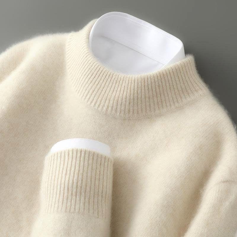 Malcolm | Men's Cashmere Pullover Jumper, Lightweight Knit Jumper | Animated Apparel