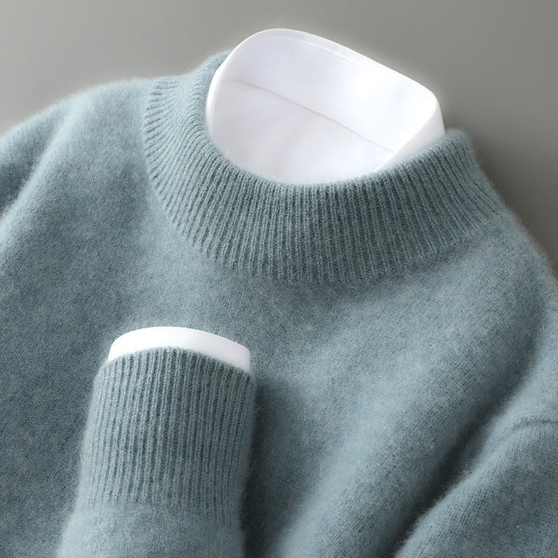 Malcolm | Men's Cashmere Pullover Jumper, Lightweight Knit Jumper | Animated Apparel
