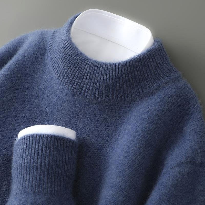 Malcolm | Men's Cashmere Pullover Jumper, Lightweight Knit Jumper | Animated Apparel