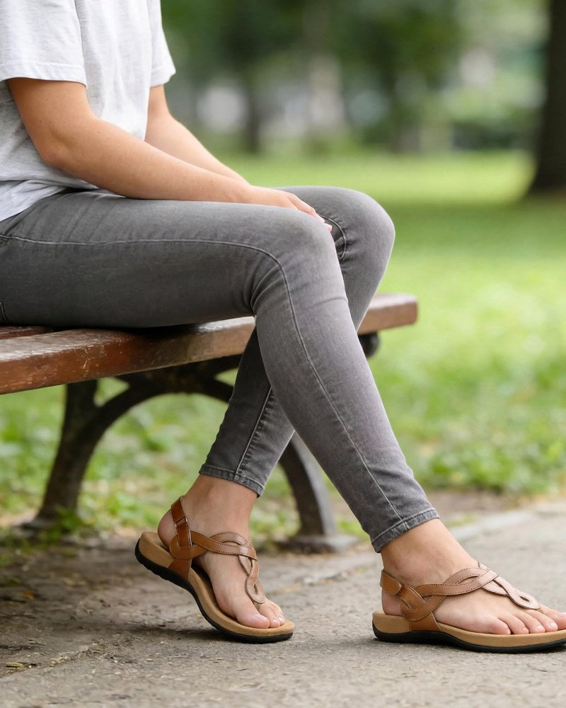 Mallory | Women's Orthopedic T-Strap Sandals - image 4