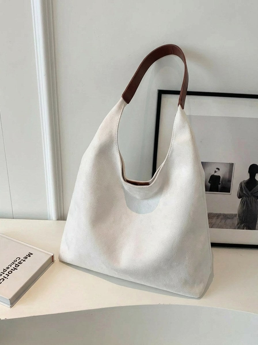 Manon | Women's Relaxed Shoulder Tote Bag, Spacious Travel Tote | Animated Apparel | Coffee