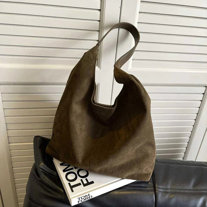 Manon | Women's Relaxed Shoulder Tote Bag, Spacious Travel Tote | Animated Apparel | Black