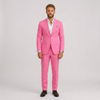Eli | Men's Slim-Fit Linen Suit, Tailored Two-Piece Suit | Animated Apparel