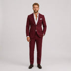 Eli | Men's Slim-Fit Linen Suit, Tailored Two-Piece Suit | Animated Apparel