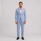 Eli | Men's Slim-Fit Linen Suit, Tailored Two-Piece Suit | Animated Apparel