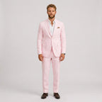 Eli | Men's Slim-Fit Linen Suit, Tailored Two-Piece Suit | Animated Apparel