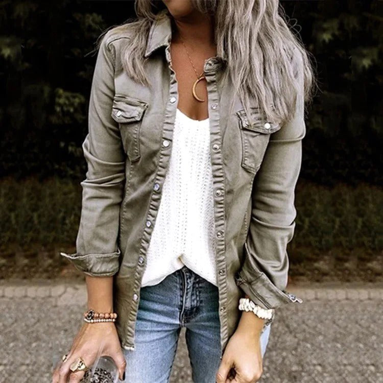 Margaret | Women's Classic Denim Jacket, Timeless Denim Jacket | Animated Apparel