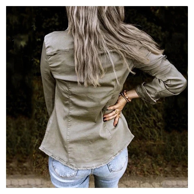 Margaret | Women's Classic Denim Jacket, Timeless Denim Jacket | Animated Apparel