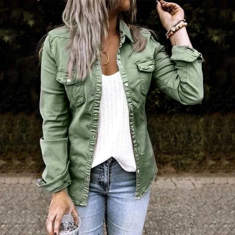 Margaret | Women's Classic Denim Jacket, Timeless Denim Jacket | Animated Apparel