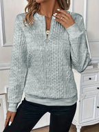 Margot | Women's Quarter-Zip Knit Jumper, Cosy Everyday Jumper | Animated Apparel