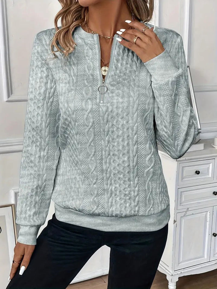Margot | Women's Quarter-Zip Knit Jumper, Cosy Everyday Jumper | Animated Apparel