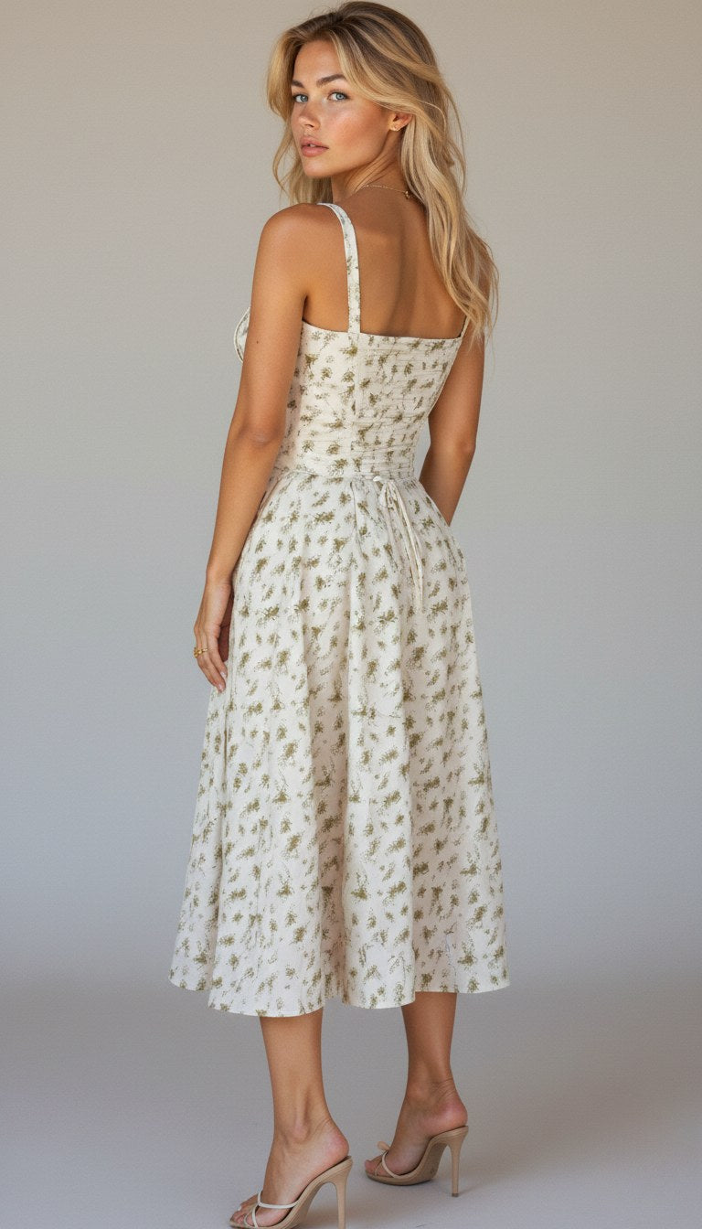 Maris | Women's Floral Midi Dress - image 10