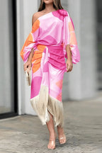 Mariska | Women's One Shoulder Midi Dress - image 10