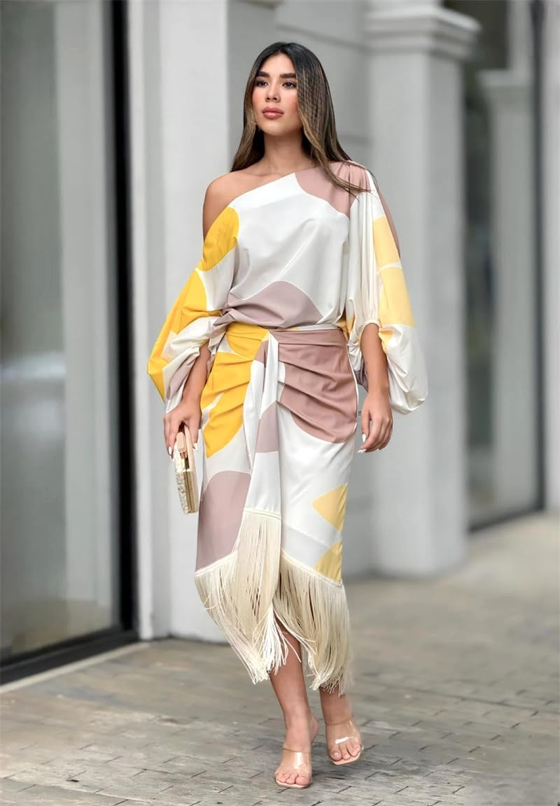 Mariska | Women's One Shoulder Midi Dress - image 5