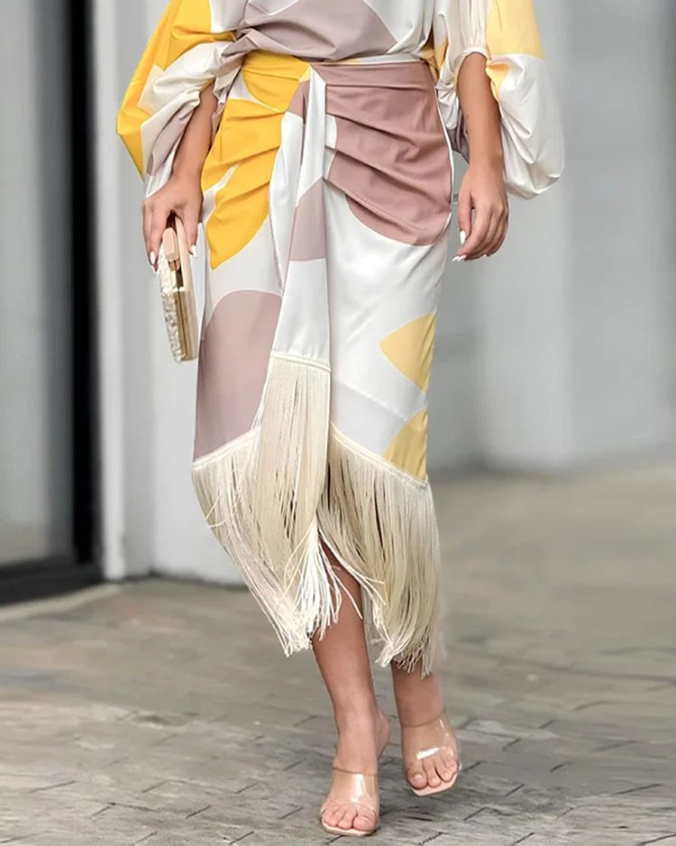 Mariska | Women's One Shoulder Midi Dress - image 8
