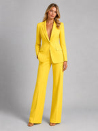 Martha | Women's Tailored Blazer and Wide-Leg Trousers Set, Smart Occasion Suit | Animated Apparel