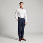 Mason | Men's Double-Pleat High-Waist Trousers, Tailored Tapered Trousers | Animated Apparel | Pink