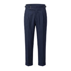 Mason | Men's Double-Pleat High-Waist Trousers, Tailored Tapered Trousers | Animated Apparel