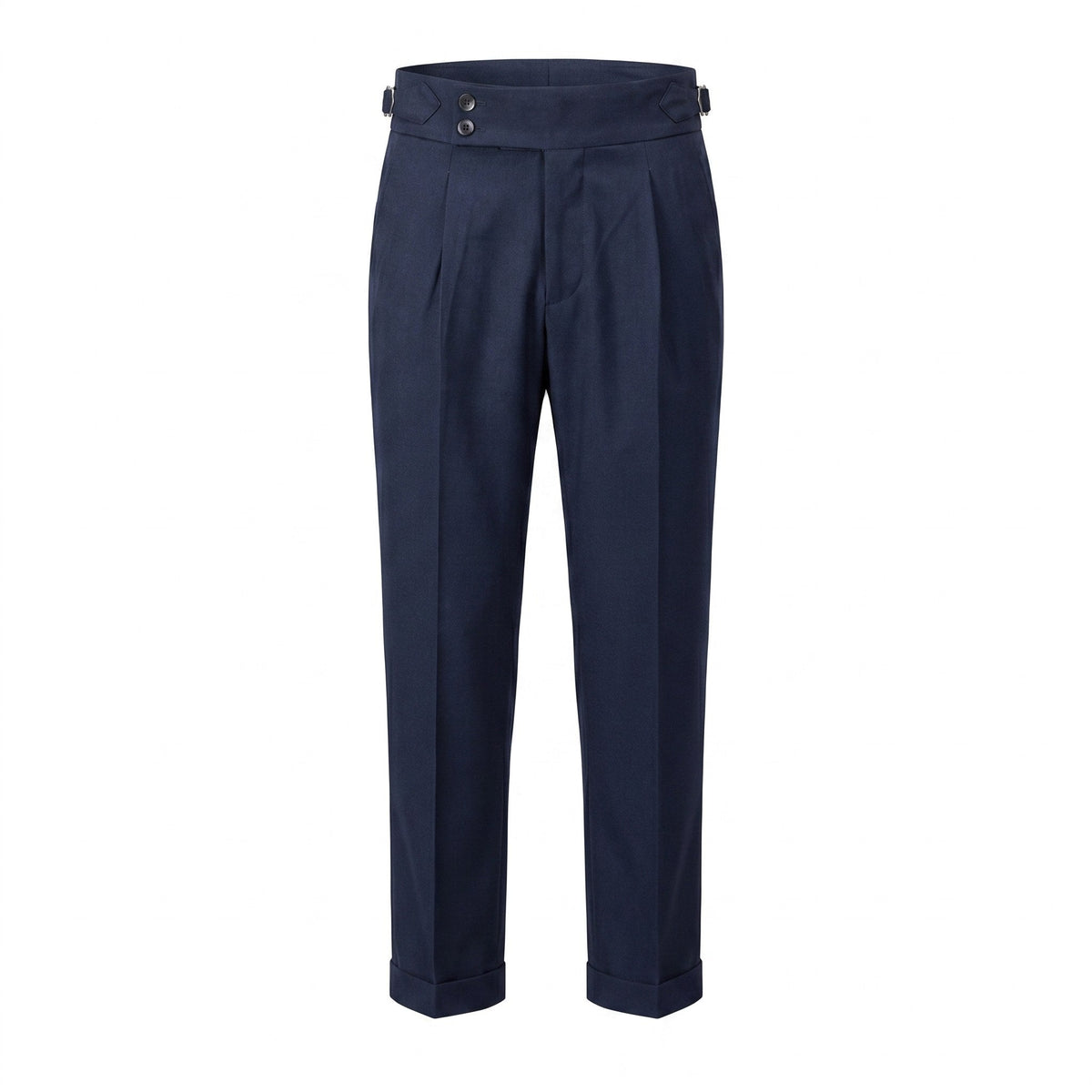 Mason | Men's Double-Pleat High-Waist Trousers, Tailored Tapered Trousers | Animated Apparel