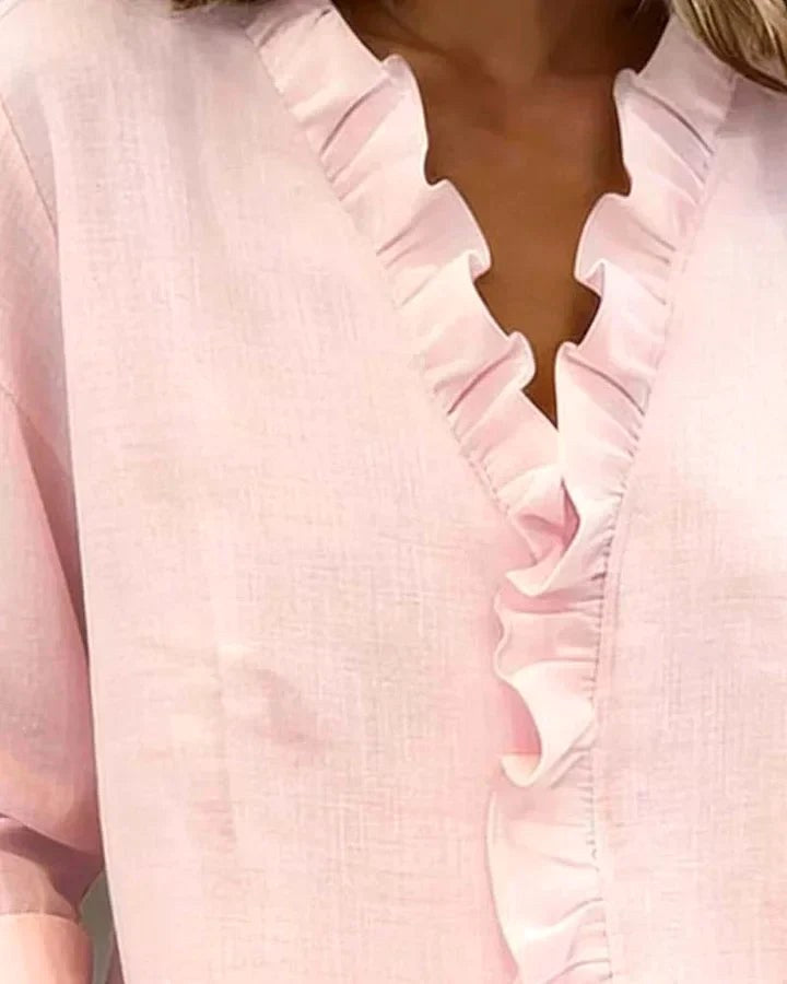 Matilda | Women's Lightweight V-Neck Blouse - image 11