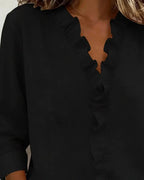 Matilda | Women's Lightweight V-Neck Blouse - image 6