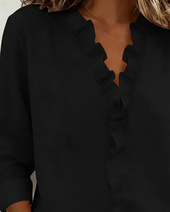 Matilda | Women's Lightweight V-Neck Blouse - image 6
