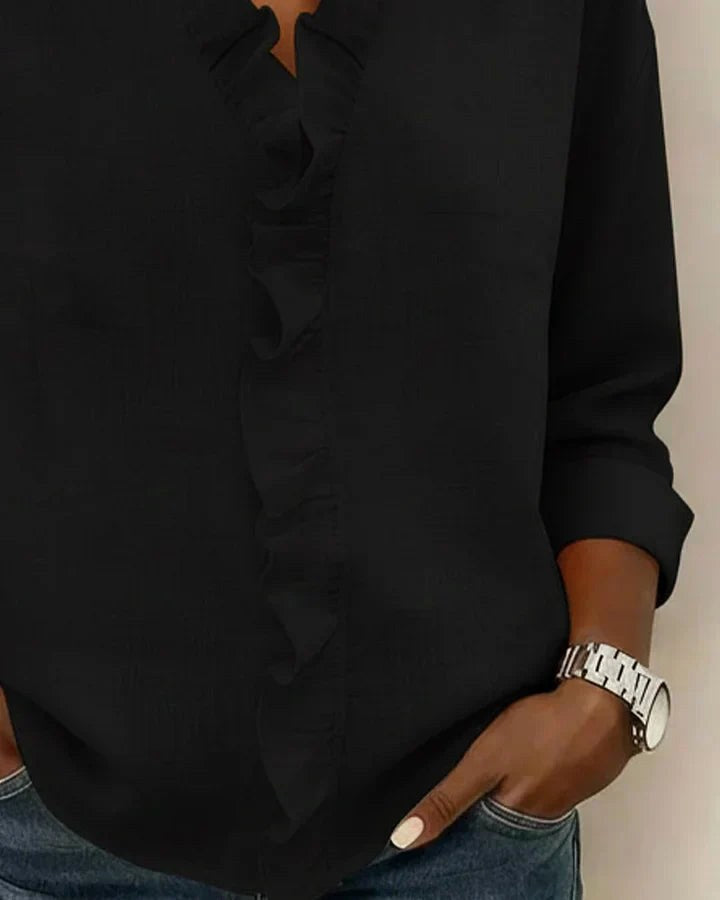 Matilda | Women's Lightweight V-Neck Blouse - image 7