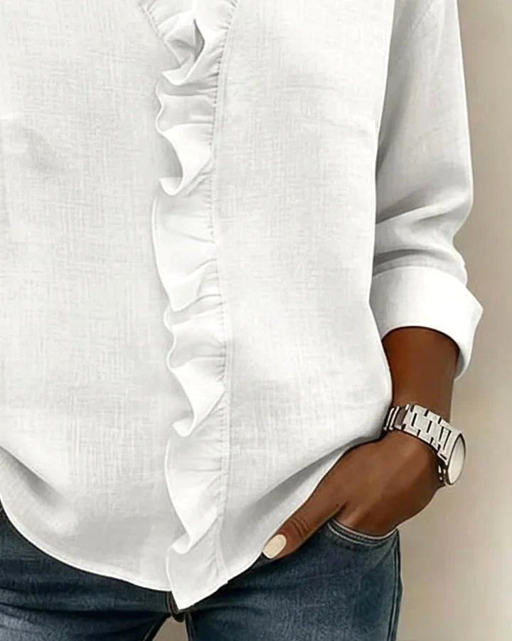 Matilda | Women's Lightweight V-Neck Blouse - image 9