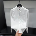 Asher | Men's Oxford Button-Down Shirt, Long-Sleeve Smart Casual Shirt | Animated Apparel