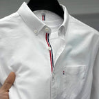 Asher | Men's Oxford Button-Down Shirt, Long-Sleeve Smart Casual Shirt | Animated Apparel