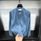 Asher | Men's Oxford Button-Down Shirt, Long-Sleeve Smart Casual Shirt | Animated Apparel